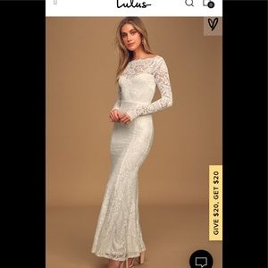Lulus Farida Lace 1X - Fall Wedding Dress
